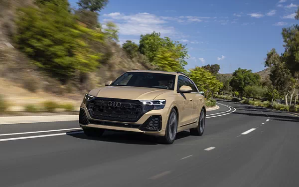 Cars wallpapers Audi Q8 55 TFSI quattro S line (Sakhir Gold Metallic) US-spec - 2025