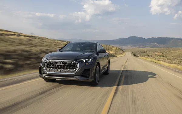 Cars wallpapers Audi Q8 55 TFSI quattro (Samurai Grey Metallic) US-spec - 2025