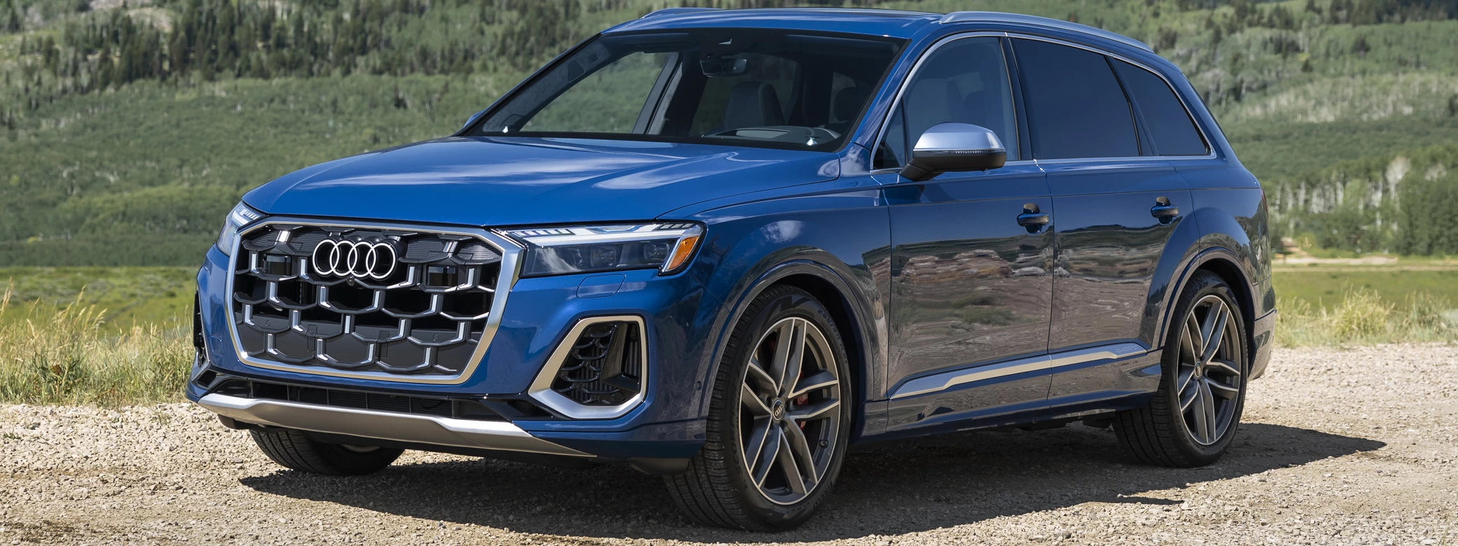 Cars wallpapers Audi SQ7 TFSI (Ascari Blue Metallic) US-spec - 2025 - Car wallpapers