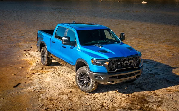 Cars wallpapers Ram 1500 Rebel (Hydro Blue/Diamond Black) - 2024